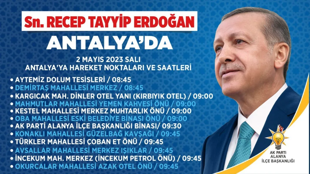 CUMHURBAŞKANI ERDOĞAN ANTALYA'YA GELİYOR - Mega TV WhatsApp Image 2023 04 28 at 11.55.04 - Mega TV