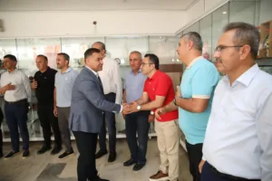 BAŞKAN YÜCEL PERSONELLE BAYRAMLAŞTI - Mega TV 6 min - Mega TV