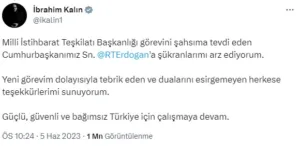 ibrahim kalin tweet - Mega TV