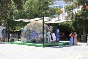 BÜYÜKŞEHİR’İN İLETİŞİM KÜRESİ’NE YOĞUN İLGİ - Mega TV IMG 1560 m min - Mega TV