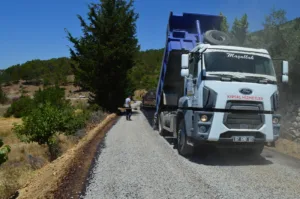 Büyükşehir’den grup yollarında çalışma - Mega TV Karacukur Esenpinar grup yolu bakim 1 min - Mega TV