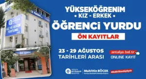 Antalya Büyükşehir Belediyesi Yükseköğrenim Yurtları için ön kayıtlar başladı - Mega TV Kiz ve Erkek ogrcenci yurtlarina on kayitlar basladi min - Mega TV