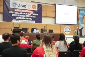Büyükkılıç, AFAD Akrediteli Kentsel Arama Kurtarma Ekiplerinin Eğitimi Ve Entegrasyonu Seminerine Katıldı - Mega TV NURI2595 z min - Mega TV