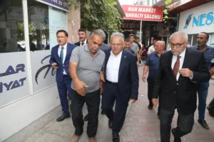 Başkan Büyükkılıç'tan Nakliyeciler Sitesi Esnafına ''Deprem'' Teşekkürü - Mega TV NURI3658 p min - Mega TV