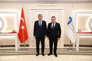 Vali Şahin’den Başkan Böcek’e iade-i ziyaret - Mega TV SRD 4939 min - Mega TV