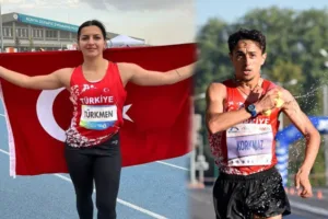 ALKÜ’LÜ MİLLİ SPORCUDAN TARİHİ BAŞARI - Mega TV esra turkmen salih korkmaz 4 min - Mega TV