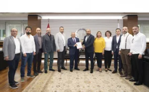 Büyükkılıç'a ,TMMOB Makine Mühendisleri Odası Kayseri Şubesi'nden Ziyaret - Mega TV 850 6200 e min - Mega TV