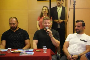 Başkan Böcek’den 671. Tarihi Elmalı Güreşleri’ne davet - Mega TV Elmali Guresleri basin toplantisi 3 min - Mega TV