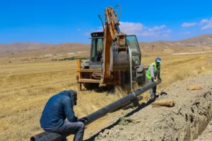 Avdan ve Beğiş Mahallelerinin İçme Suyu Hattı Yenileniyor - Mega TV Korkuteli Avdan icme suyu calismasi 4 min - Mega TV