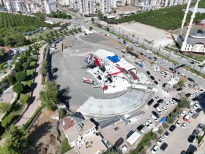 Kumluca Ataturk stadi drone 3 min - Mega TV