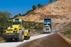Kumluca erentepe grup yolu asfalt calismasi 5 min - Mega TV