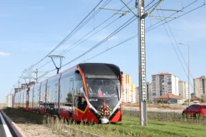 Talas Mevlana-Cumhuriyet Meydanı Tramvay Hattı, Bakan Özhaseki’nin Vatman Koltuğunda Sürüşü İle Hizmete Başladı - Mega TV ABD 1532 e - Mega TV