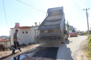 Manavgat Sirtkoy asfalt calismasi 10 min - Mega TV