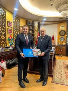 Başkan Yücel MHP Lideri Bahçeli'yi Makamında Ziyaret Etti - Mega TV WhatsApp Image 2023 10 11 at 17.37.10 - Mega TV