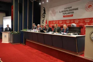 BÜYÜKŞEHİR BELEDİYESİ EV SAHİPLİĞİNDE BAKAN ÖZHASEKİ VE BAKAN TEKİN’İN KATILDIĞI İL DEĞERLENDİRME TOPLANTISI YAPILDI - Mega TV 7 5 - Mega TV