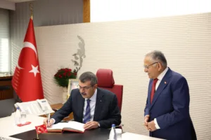 Milli Eğitim Bakanı Tekin'den Başkan Büyükkılıç'a Ziyaret - Mega TV ABD 0064 q - Mega TV